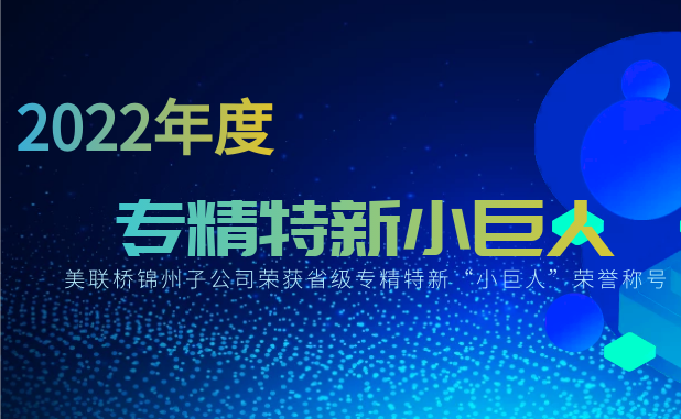 聚焦高质量生长，，，行远自迩、踔厉高昂——锦州99499威尼斯汽车部件有限公司荣获省“小巨人”称呼